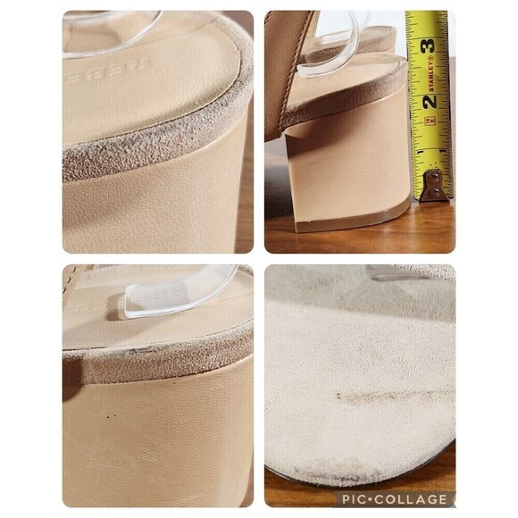 Rebecca Allen The Block Sandy Ankle Strap Sandal Nude III Womens Size 11 *FLAWS* - Picture 11 of 16